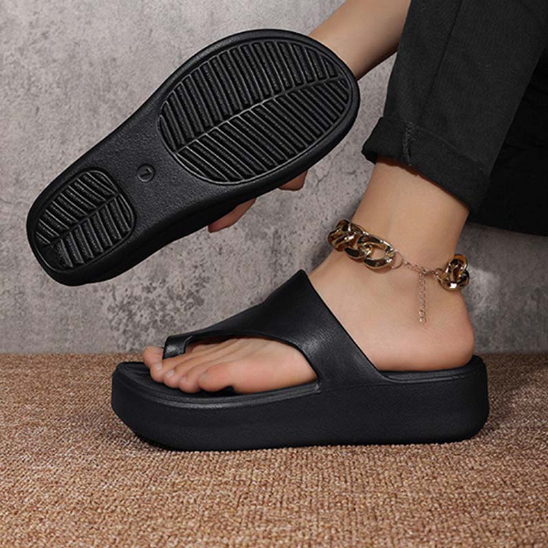Dames Plateau Sandalen met Teenlus