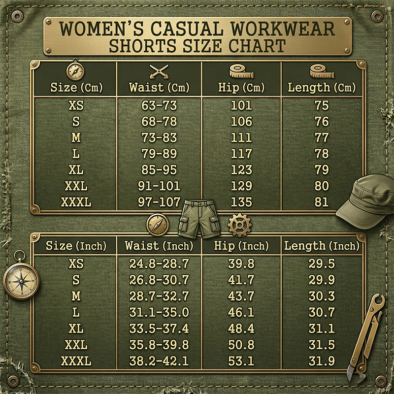 Sneldrogende Cargo Short voor Dames met Zakken