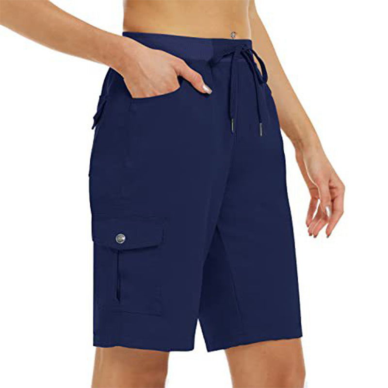 Sneldrogende Cargo Short voor Dames met Zakken