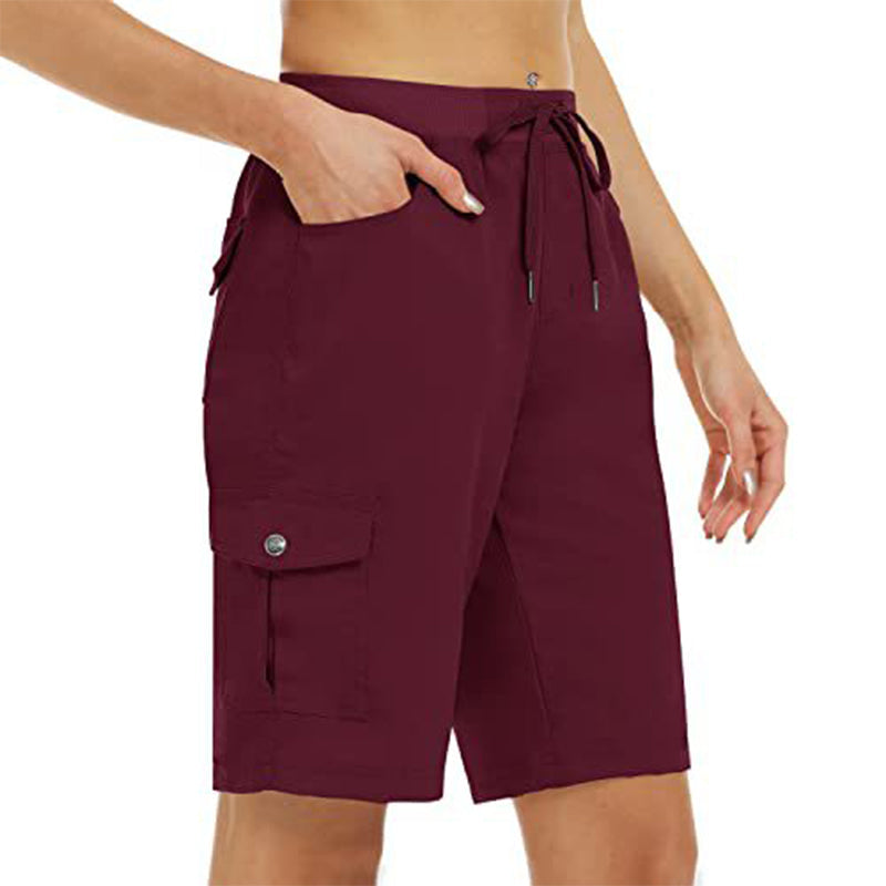 Sneldrogende Cargo Short voor Dames met Zakken
