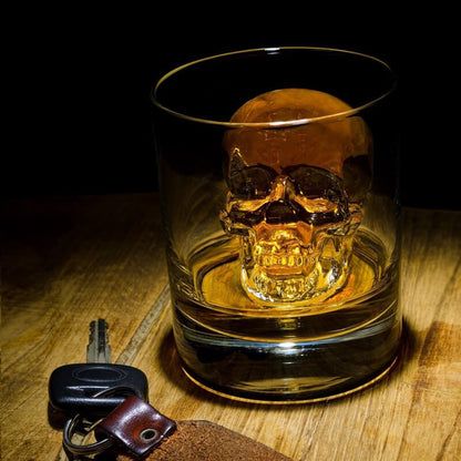 🥳 2026 HOT SALE 💀🧊 DIY siliconen ijsblokjeshouder in schedelvorm – Grote langzaam smeltende schedel voor whisky, cocktails en meer. ✨