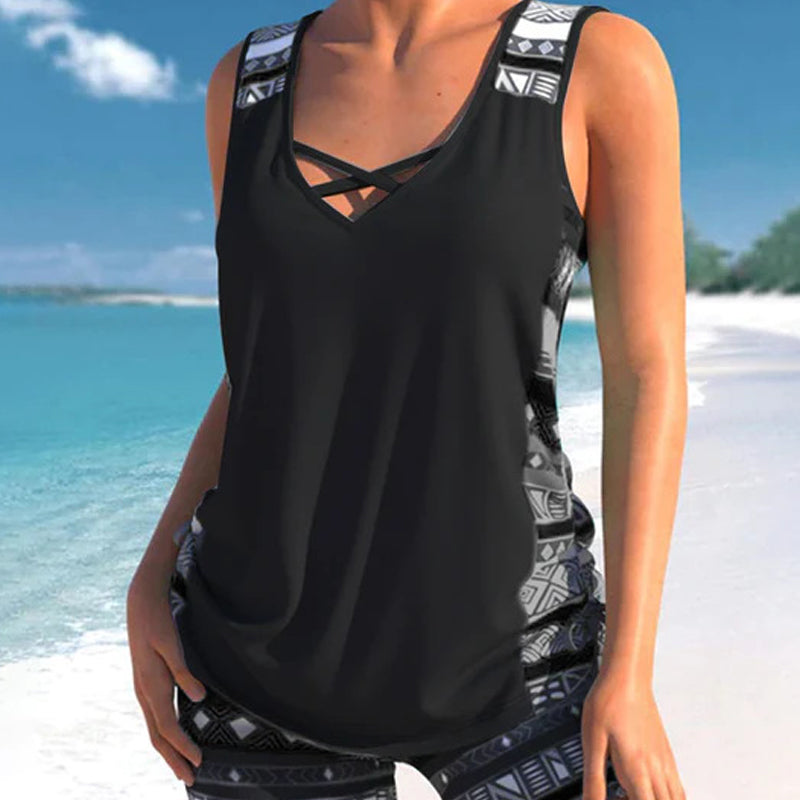 🥳ZOMERUITVERKOOP🥳💞Meer dan 50.000 verkocht!💥50% korting! 🔥Dames tankini met print, tweedelig badpak
