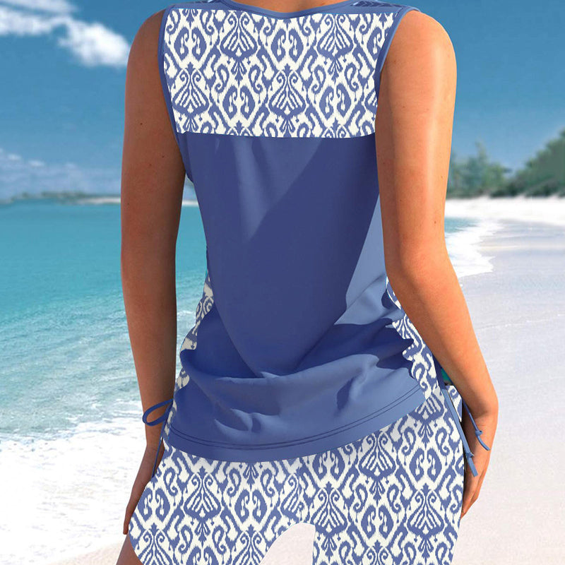 🥳ZOMERUITVERKOOP🥳💞Meer dan 50.000 verkocht!💥50% korting! 🔥Dames tankini met print, tweedelig badpak