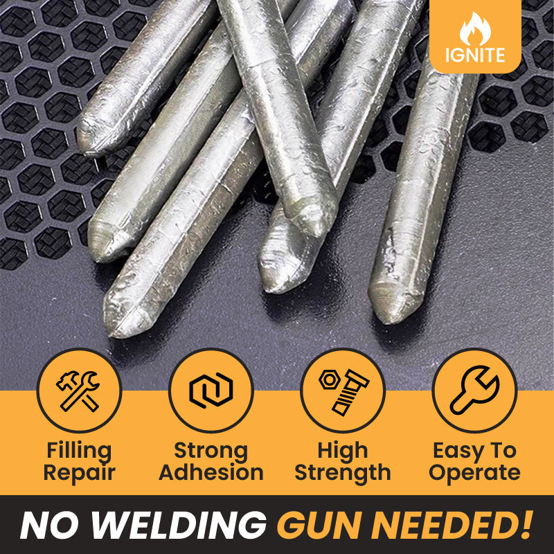 💥✨ Van scheur naar stevige verbinding – deze metaalreparatieset met laag smeltpunt werkt op aluminium, RVS, koper, ijzer en buizen. Perfect voor thuisklussers!