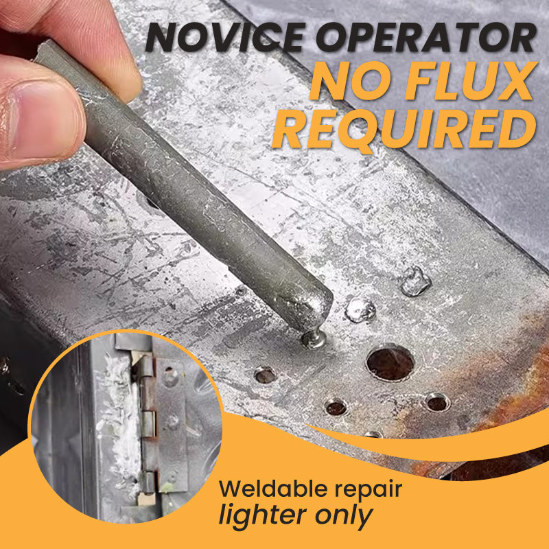 💥✨ Van scheur naar stevige verbinding – deze metaalreparatieset met laag smeltpunt werkt op aluminium, RVS, koper, ijzer en buizen. Perfect voor thuisklussers!