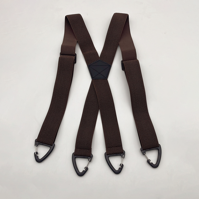 Antislip schouderbanden 👖 Brede elastische band + stevige haken, metalen verstelgesp, duurzaam polyester, geschikt voor zowel werkkleding als buitengebruik 🔧
