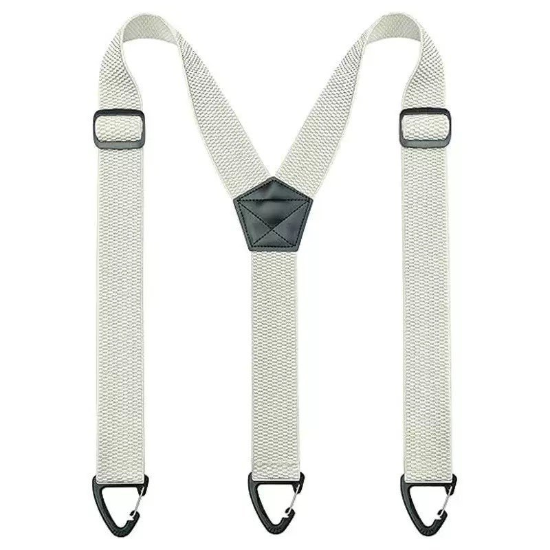 Antislip schouderbanden 👖 Brede elastische band + stevige haken, metalen verstelgesp, duurzaam polyester, geschikt voor zowel werkkleding als buitengebruik 🔧