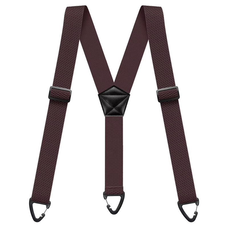 Antislip schouderbanden 👖 Brede elastische band + stevige haken, metalen verstelgesp, duurzaam polyester, geschikt voor zowel werkkleding als buitengebruik 🔧