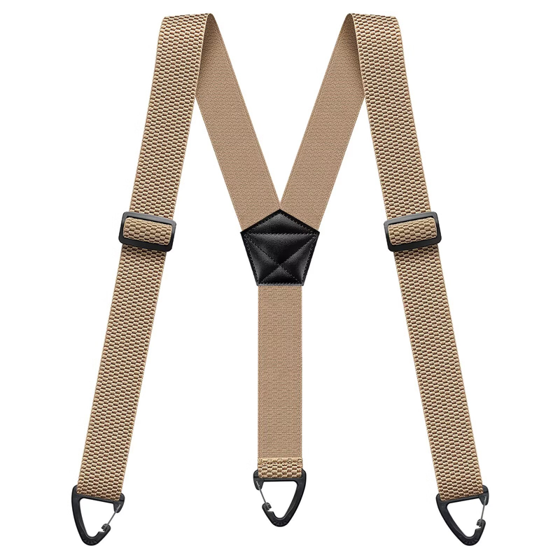 Antislip schouderbanden 👖 Brede elastische band + stevige haken, metalen verstelgesp, duurzaam polyester, geschikt voor zowel werkkleding als buitengebruik 🔧