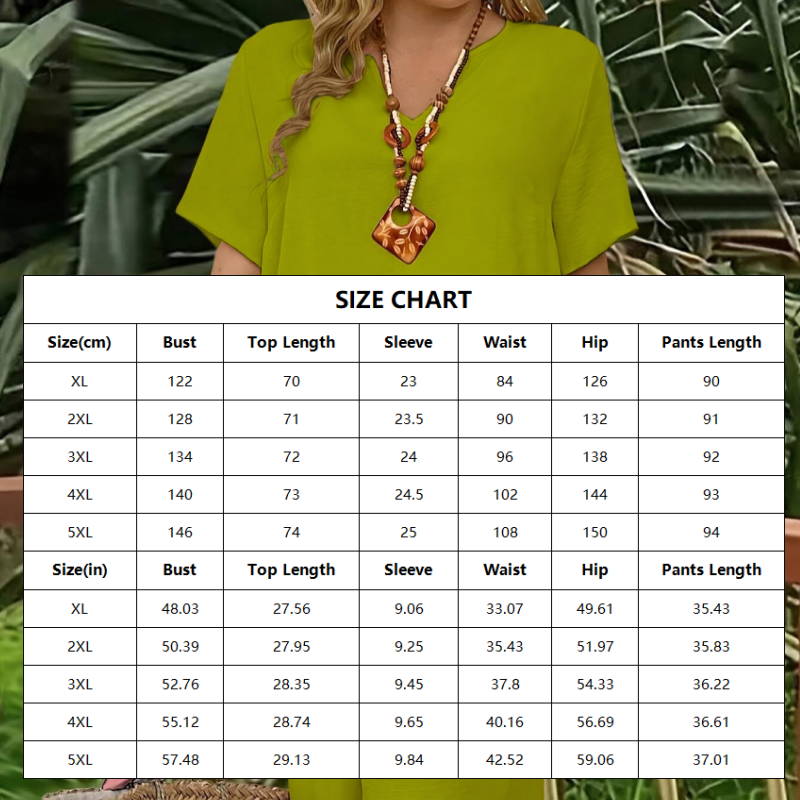 Dames casual set met top met korte mouwen en wijde broek
