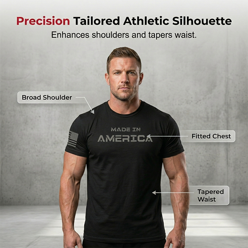 🔥50% OFF🔥Heren-T-shirt met ronde hals en atletische pasvorm