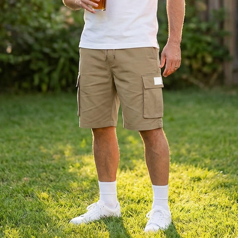 🩳 Tweedelige set + 50% korting🌿 Cargoshorts voor heren – elastische tailleband, lichtgewicht en met veel zakken☀️