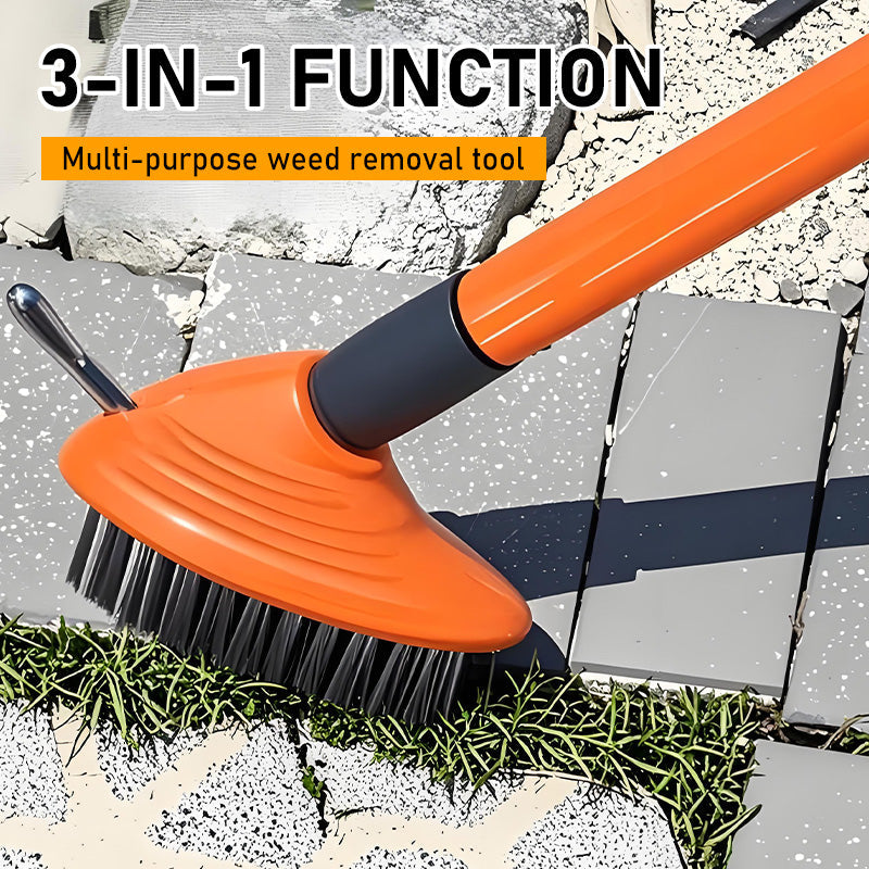 🌿 NU 50% KORTING! 🧹 3-in-1 onkruidborstelset – Duurzame stalen borstels, ergonomische handgreep & perfect voor terrassen, opritten en tuinpaden 🏡