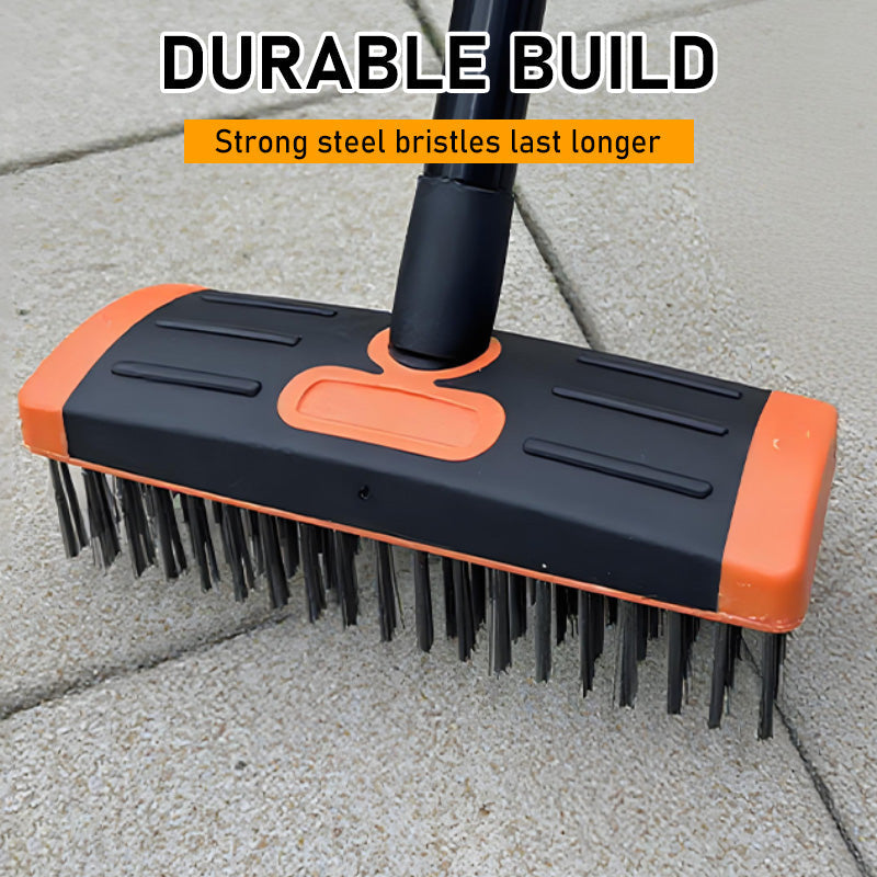 🌿 NU 50% KORTING! 🧹 3-in-1 onkruidborstelset – Duurzame stalen borstels, ergonomische handgreep & perfect voor terrassen, opritten en tuinpaden 🏡