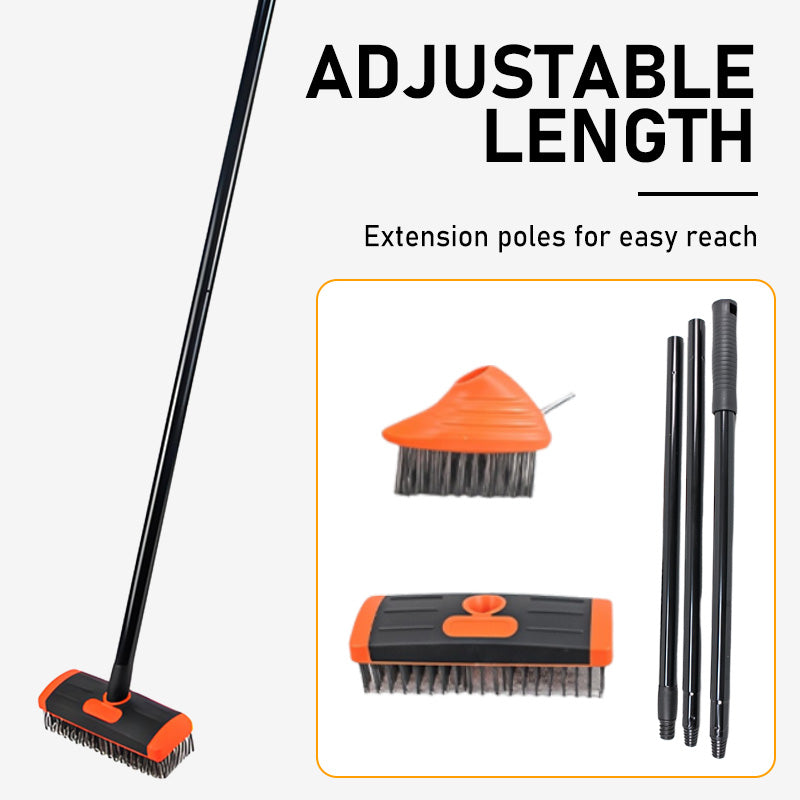 🌿 NU 50% KORTING! 🧹 3-in-1 onkruidborstelset – Duurzame stalen borstels, ergonomische handgreep & perfect voor terrassen, opritten en tuinpaden 🏡