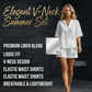 🔥 ZOMERAANBIEDING: -50% 💫 2-delige set voor dames 👚 Top met V-hals + short – zacht, lichtgewicht en super comfortabel 🌿