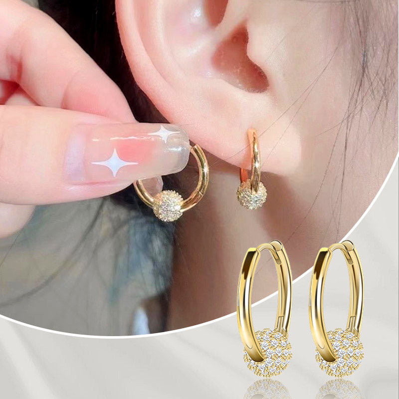 🥳2026 IN DE AANBIEDING🥳💞 50.000+ VERKOCHT!💥50% KORTING!🔥Gouden cirkeloorringen met klein bolletje – hypoallergeen, langdurige glans en perfect voor dagelijks gebruik🌟