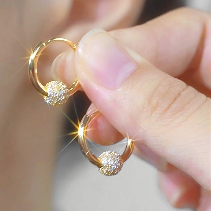 🥳2026 IN DE AANBIEDING🥳💞 50.000+ VERKOCHT!💥50% KORTING!🔥Gouden cirkeloorringen met klein bolletje – hypoallergeen, langdurige glans en perfect voor dagelijks gebruik🌟