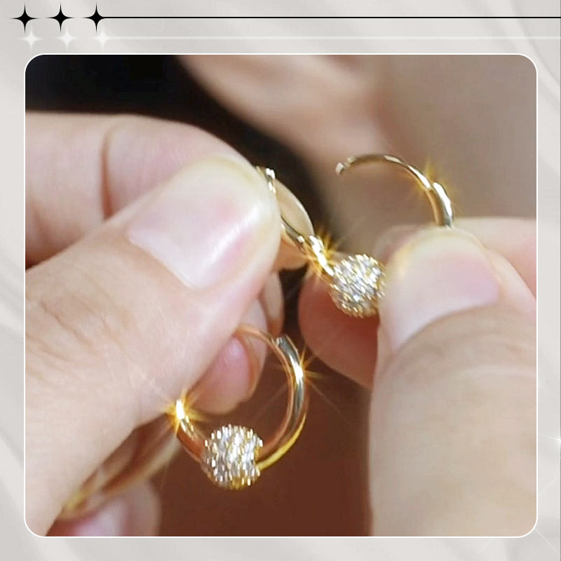 🥳2026 IN DE AANBIEDING🥳💞 50.000+ VERKOCHT!💥50% KORTING!🔥Gouden cirkeloorringen met klein bolletje – hypoallergeen, langdurige glans en perfect voor dagelijks gebruik🌟
