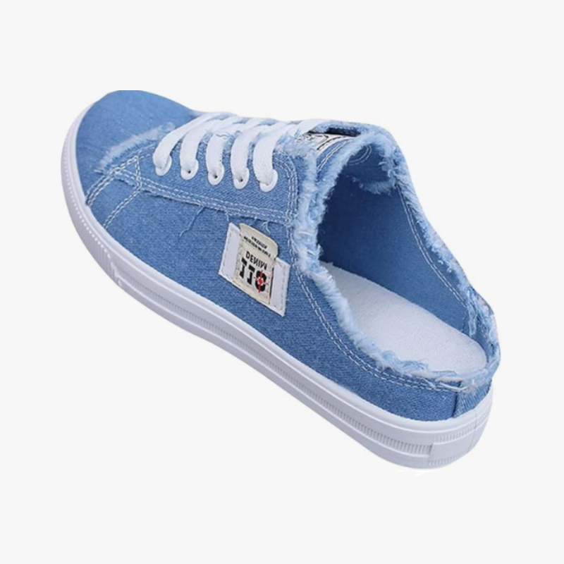 👟 NU 60% KORTING! 👖 Dames denim muiltjes – makkelijk aan te trekken, comfortabele zool & perfect voor een casual zomerlook ☀️