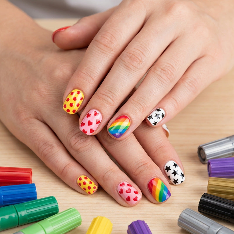 🥳HETE UITVERKOOP 2026🥳💞Meer dan 50k+ verkocht!✨Nail Art Stiften Set met Dubbele Punt | Professionele Pennen voor Nagelkunst