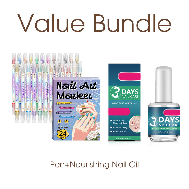 🥳HETE UITVERKOOP 2026🥳💞Meer dan 50k+ verkocht!✨Nail Art Stiften Set met Dubbele Punt | Professionele Pennen voor Nagelkunst