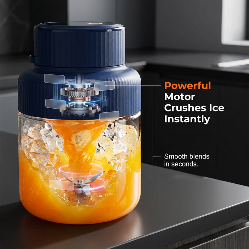 Draagbare blender met hoge capaciteit van 1300 ml