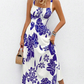 Dames Zomerjurk met Bloemenprint en Spaghettibandjes
