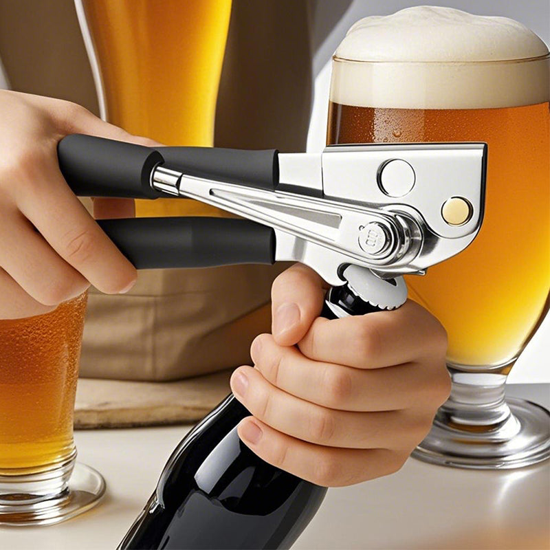 Ergonomische handmatige blikopener met 360° draaiende handgreep