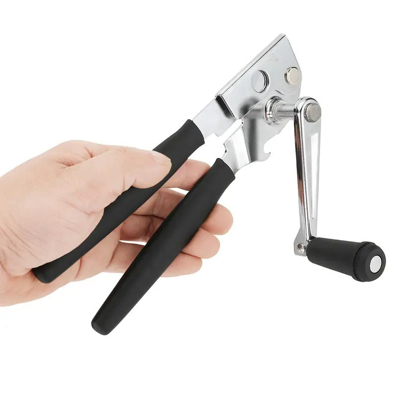 Ergonomische handmatige blikopener met 360° draaiende handgreep