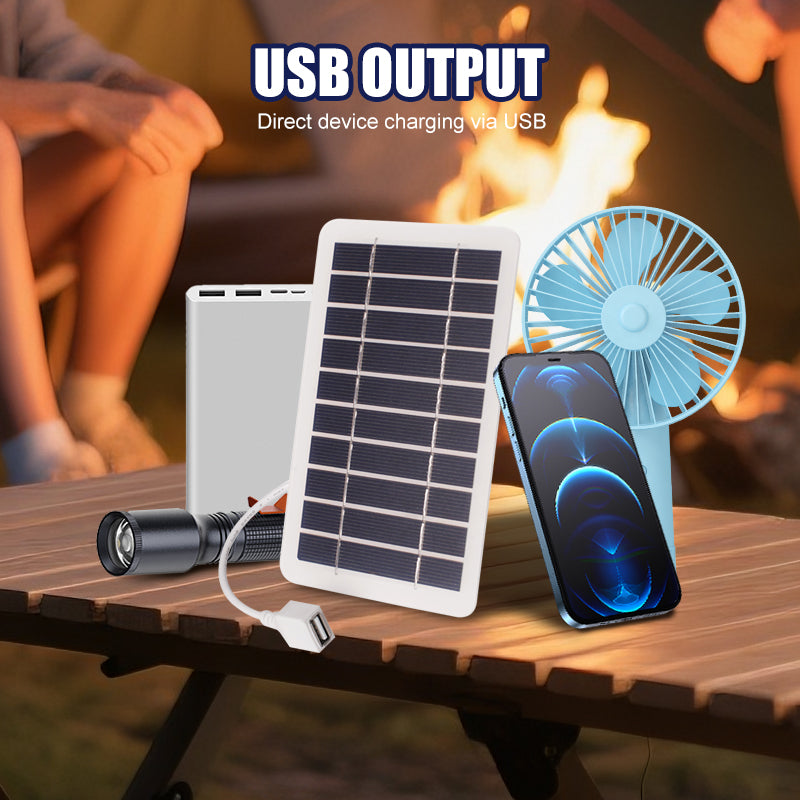 🌞50% Korting!⚡Ultra-Licht Zonnepaneel (2W 5V) - Draagbare USB Oplader voor Wandelen & Camping - Flexibel & Weerbestendig