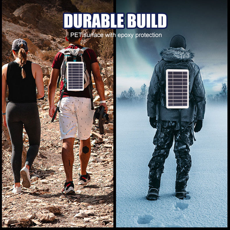 🌞50% Korting!⚡Ultra-Licht Zonnepaneel (2W 5V) - Draagbare USB Oplader voor Wandelen & Camping - Flexibel & Weerbestendig