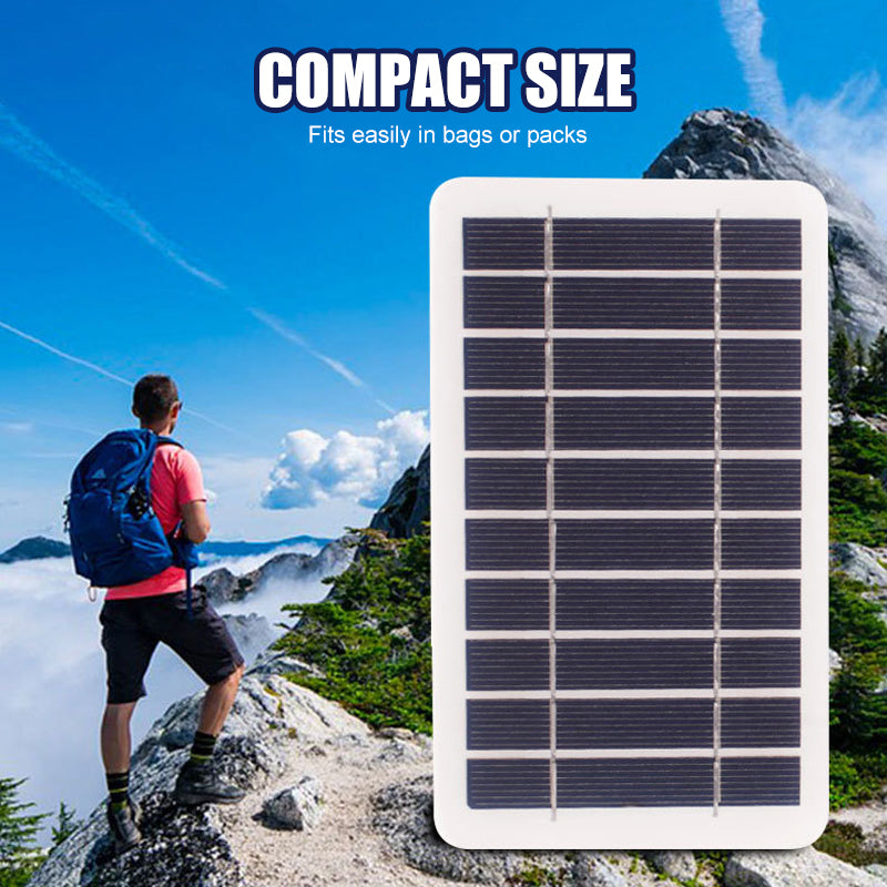 🌞50% Korting!⚡Ultra-Licht Zonnepaneel (2W 5V) - Draagbare USB Oplader voor Wandelen & Camping - Flexibel & Weerbestendig