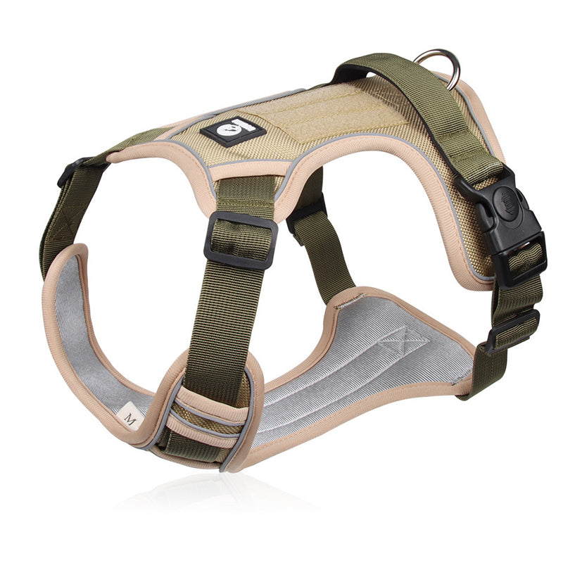 🐕 50% KORTING! 🔦 Anti-trek hondenharnas met LED-lijn en halsband – vermindert druk, zacht nylon en perfect voor nachtelijke wandelingen en training 🌙