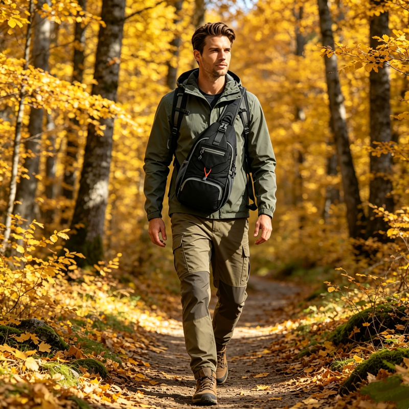 🥳ZOMERUITVERKOOP🥳💞Meer dan 50K+ verkocht!💥50% korting! 🔥 Heren outdoor schoudertas – Meerdere vakken, waterbestendig, ademende achterkant 🌦️