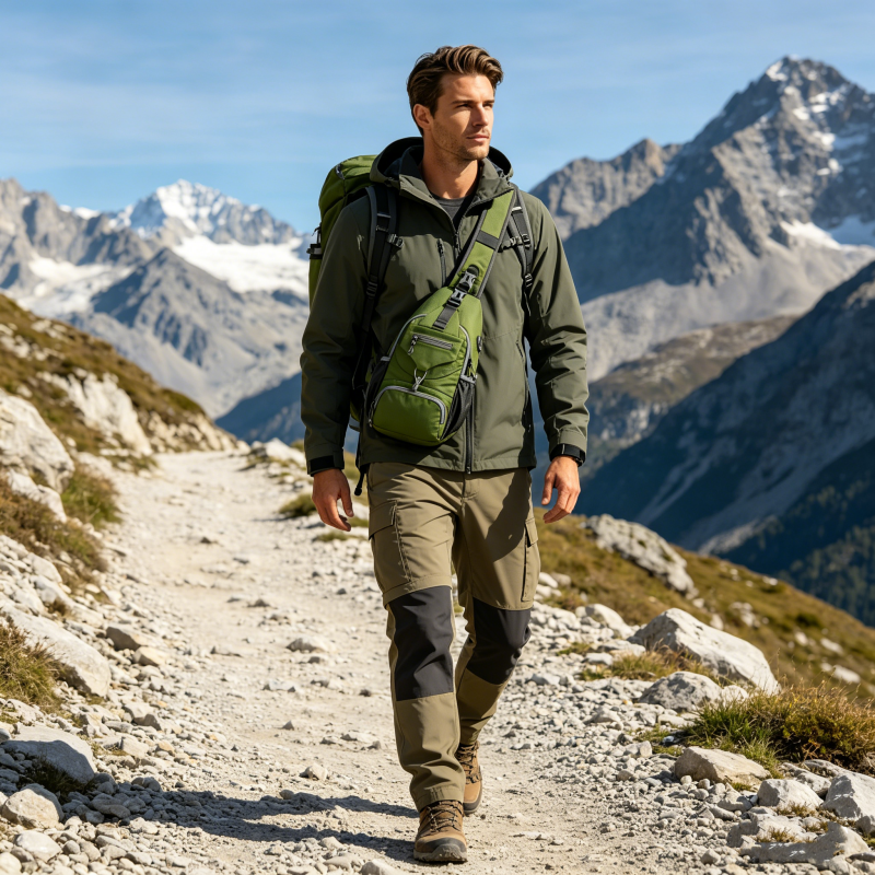 🥳ZOMERUITVERKOOP🥳💞Meer dan 50K+ verkocht!💥50% korting! 🔥 Heren outdoor schoudertas – Meerdere vakken, waterbestendig, ademende achterkant 🌦️