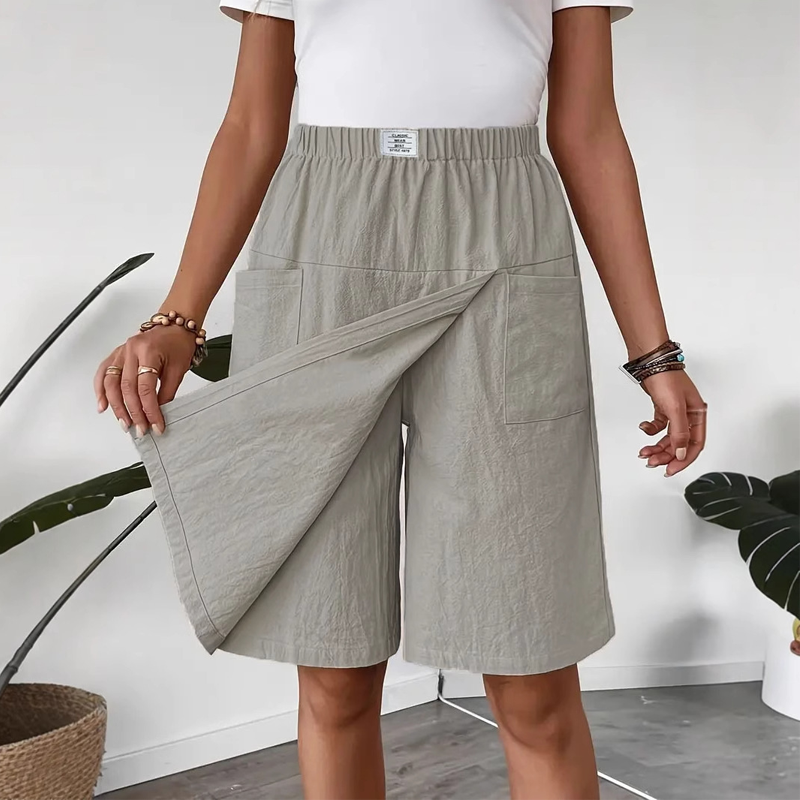 🎁2026 Nieuw binnen 50% KORTING💥Casual wikkelrokje met elastische tailleband voor dames