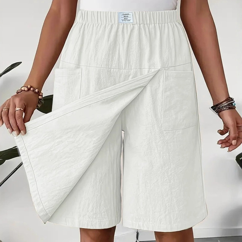 🎁2026 Nieuw binnen 50% KORTING💥Casual wikkelrokje met elastische tailleband voor dames
