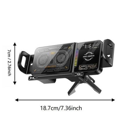 ⚡ Slimme houder 📱 15 W snelle draadloze oplader voor in de auto