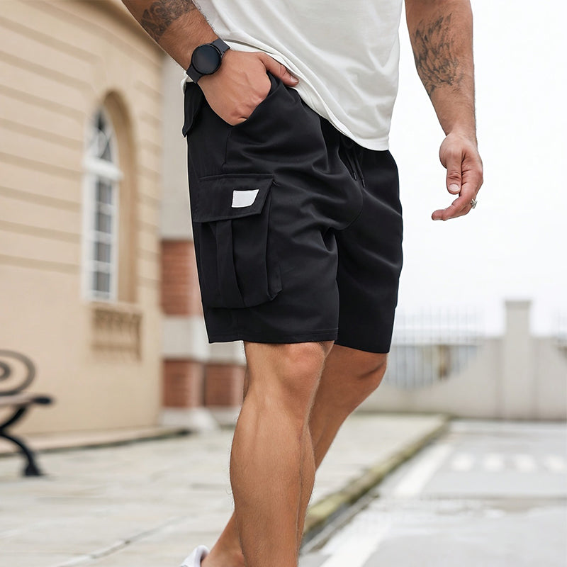 🩳 TIJDELIJKE AANBIEDING: 50% KORTING! ✨ Heren cargoshorts – Relaxed fit, boven de knie, trekkoord, ademend ☀️
