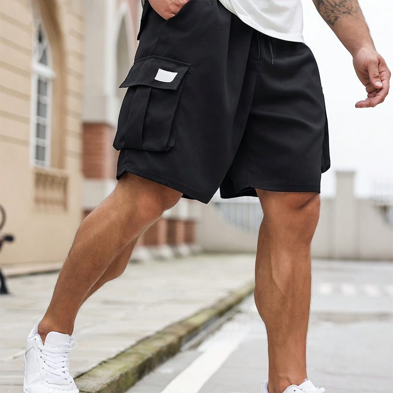 🩳 TIJDELIJKE AANBIEDING: 50% KORTING! ✨ Heren cargoshorts – Relaxed fit, boven de knie, trekkoord, ademend ☀️