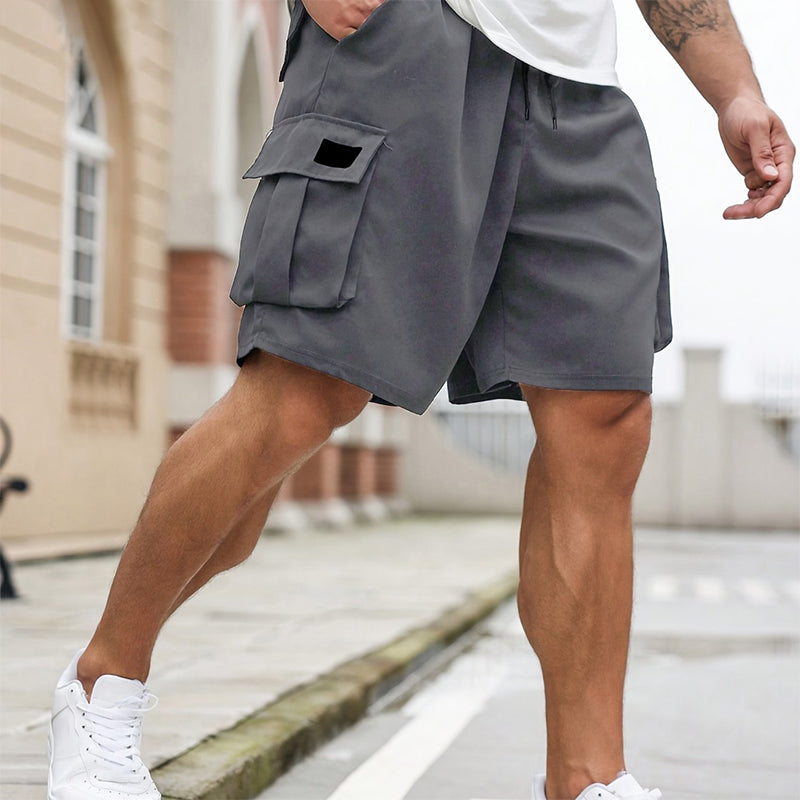 🩳 TIJDELIJKE AANBIEDING: 50% KORTING! ✨ Heren cargoshorts – Relaxed fit, boven de knie, trekkoord, ademend ☀️