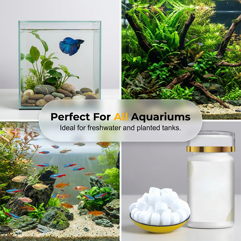 Groen water en mosverwijderaar voor aquariums