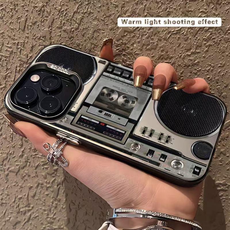 ⏰🎁Retro Boombox Cassette Player Phone Case