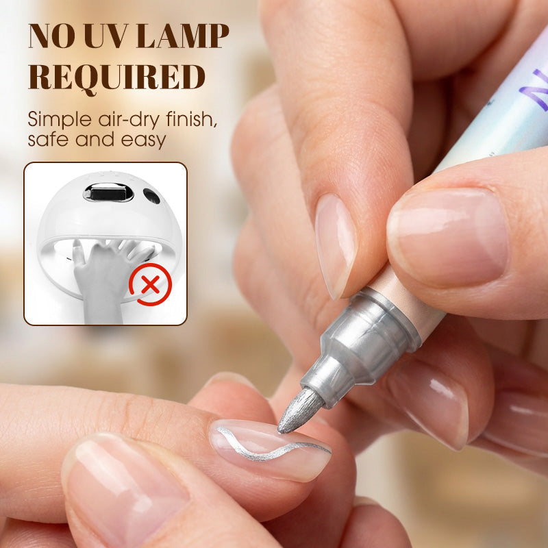 Nail Art Stiften Set met Dubbele Punt | Professionele Pennen voor Nagelkunst