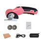 ✂️Set met oplaadbare elektrische scharen – legering + TPE – draadloos & 2000 mAh voor textiel & doe-het-zelf🧵