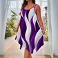 Damesmode Mouwloze Midi-jurk met dubbele bandjes