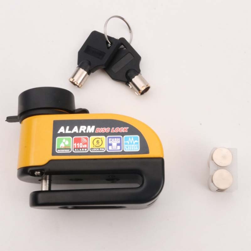 🌞Fris De Lente In Met 50% Korting!🔐110dB Alarm Schijfrem Slot - Zwaar Uitgevoerd & Waterdicht - Voor Motor, Scooter & E-step - Anti-diefstal Bewegingssensor - Inclusief Reservebatterijen