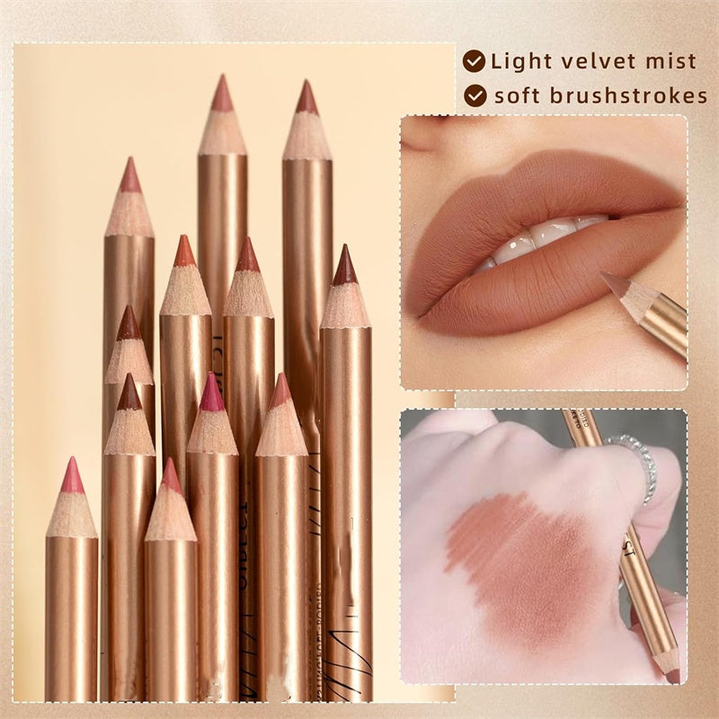 Vlekvrije lippotloden set met 12 kleuren