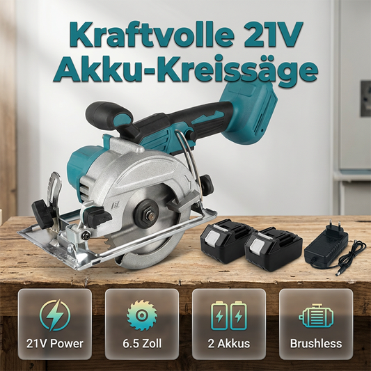 ⚡60% KORTING + GRATIS Verzending🛠️ Borstelloze Accucirkelzaag – Krachtig, draadloos & precisie